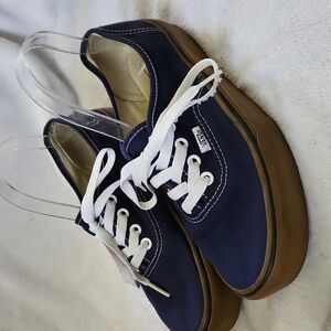 Vans Off The Wall Navy Blue Sneakers Women's 8.5/ Men's 7